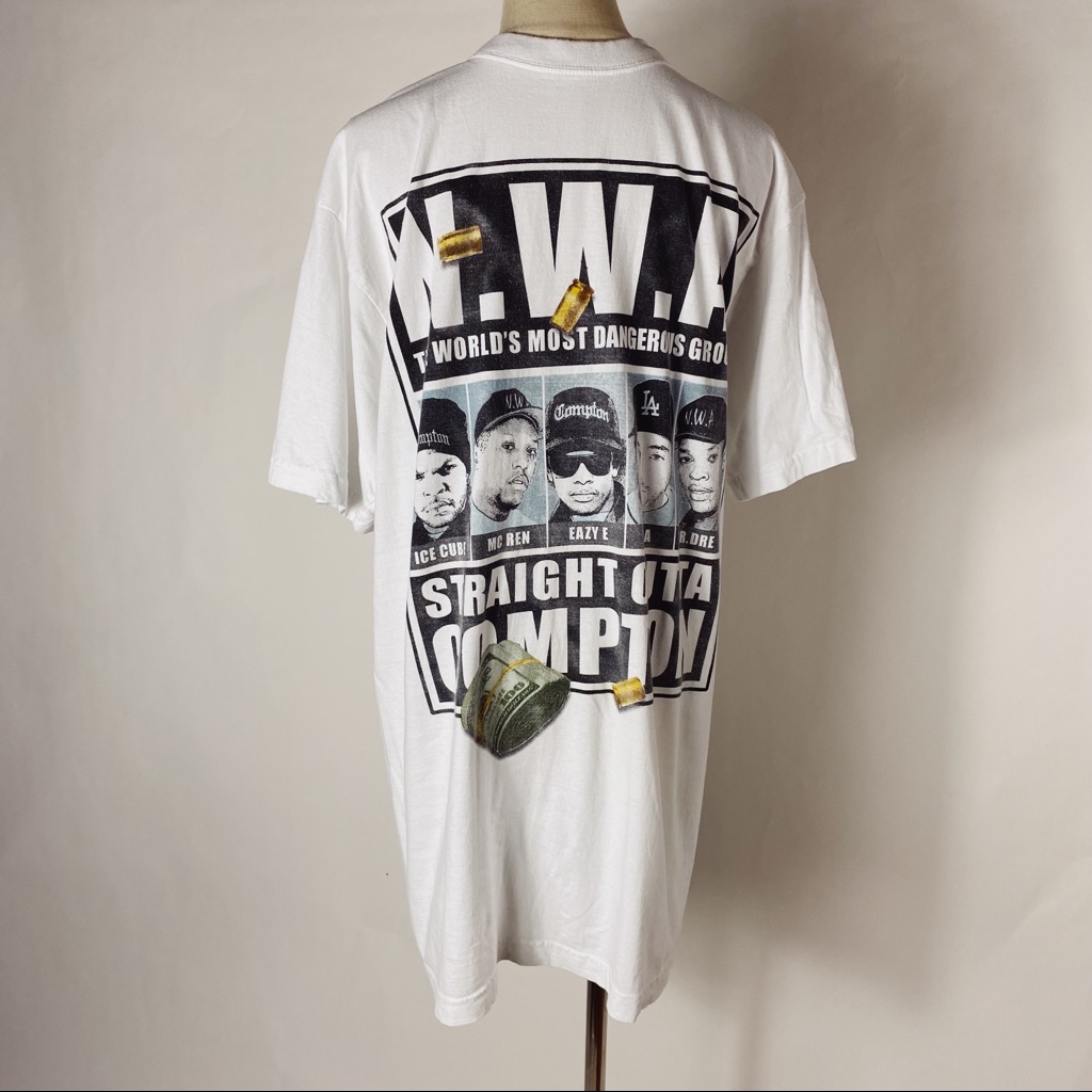 Nwa 2xl Mens Straight Outta Compton White TShirt